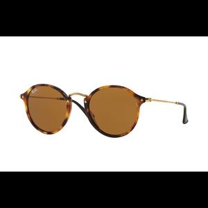 ray ban round fleck tortoise shell